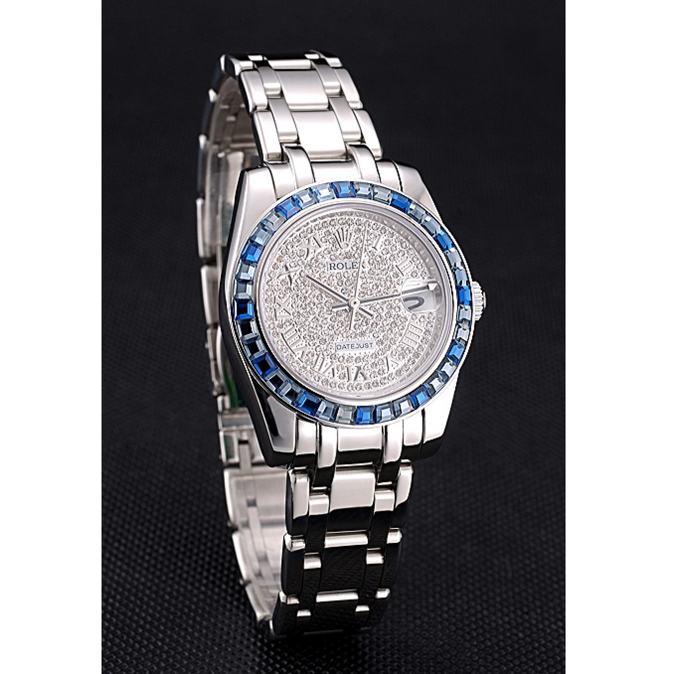 Good Copy Rolex Watches Bracelet Jewels Rolex And Steel Datejust Dial Diamond Stainless Bezel Case Blue 622834 0623